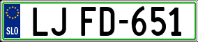 Truck License Plate